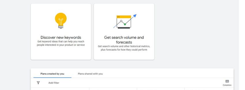 google keyword planner